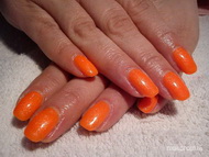 Móninak csillámos neon narancs 